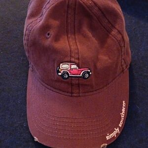 Simply Southern Cap with Pink Car Embroidery